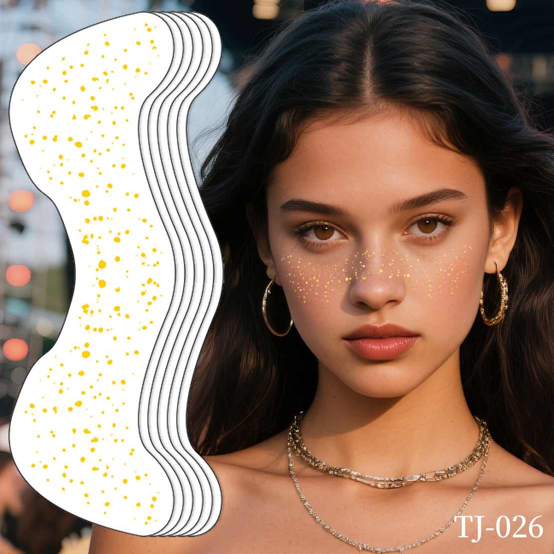 Starry Glitter Face & Eye Makeup Stickers