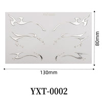 Gold Metallic Eyeliner Makeup Stickers
