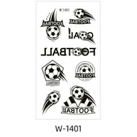 Soccer Fan Face & Body Tattoo Stickers