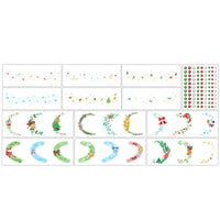 Sparkling Christmas Face Makeup Stickers