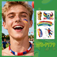 Soccer Fan Temporary Tattoo Stickers