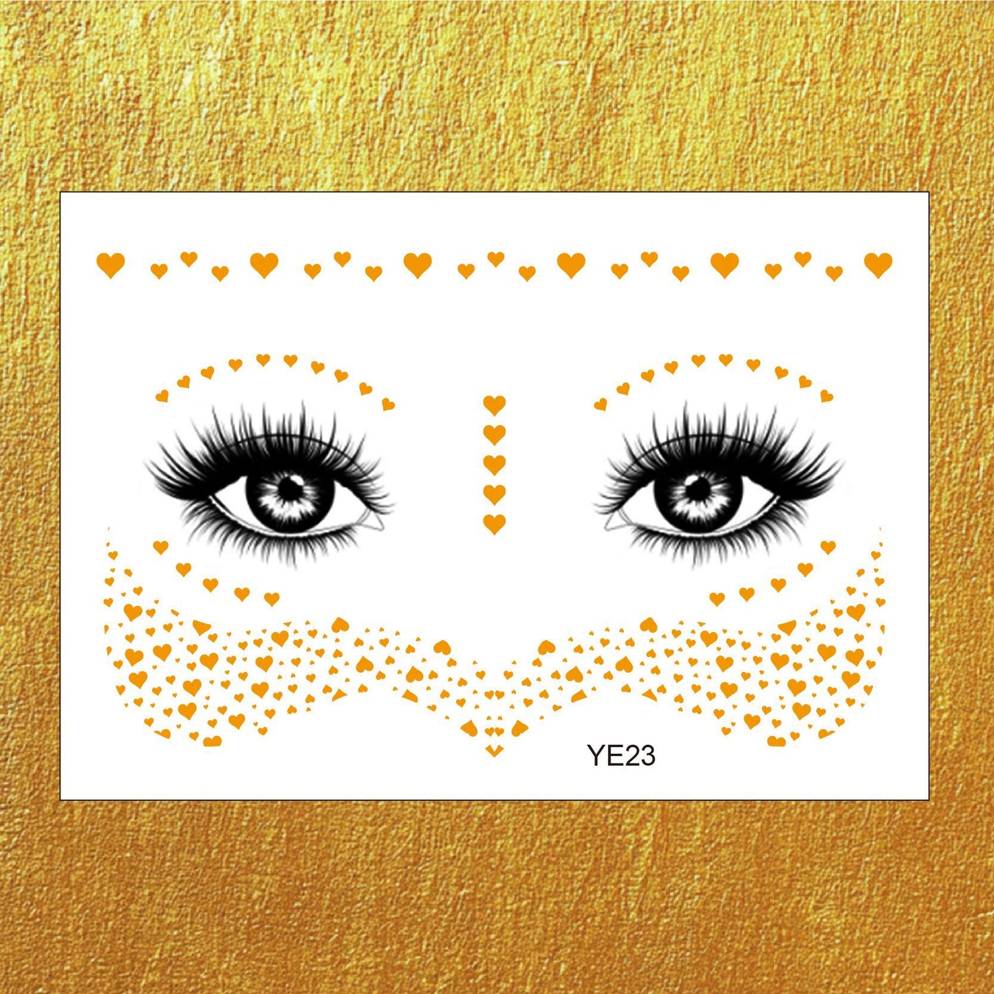 Gold Boho Face & Eye Makeup Stickers