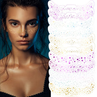 Assorted Glitter Face & Eye Makeup Stickers