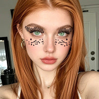 Leopard Print Face & Eye Makeup Stickers