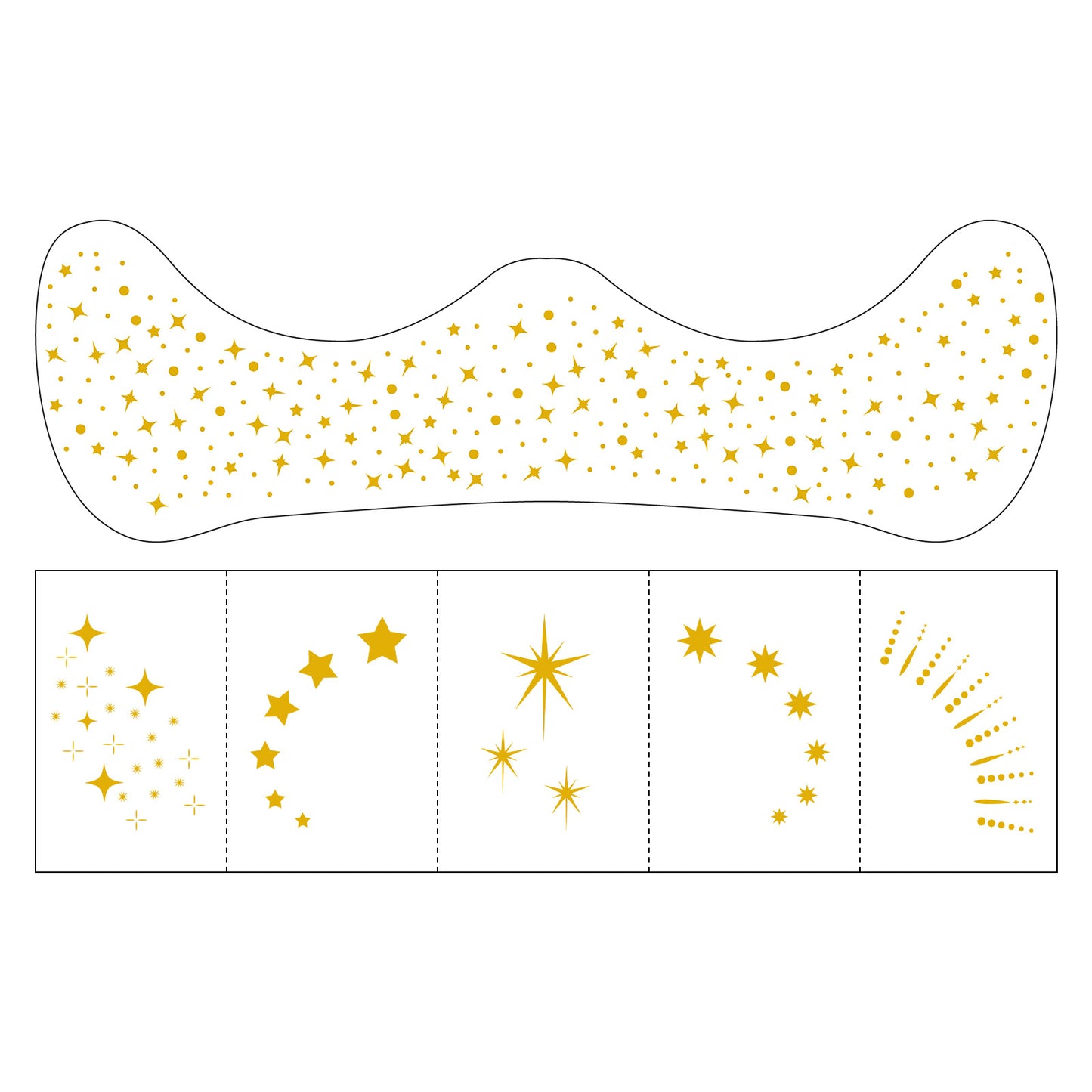 Celestial Face & Eye Makeup Sticker Set