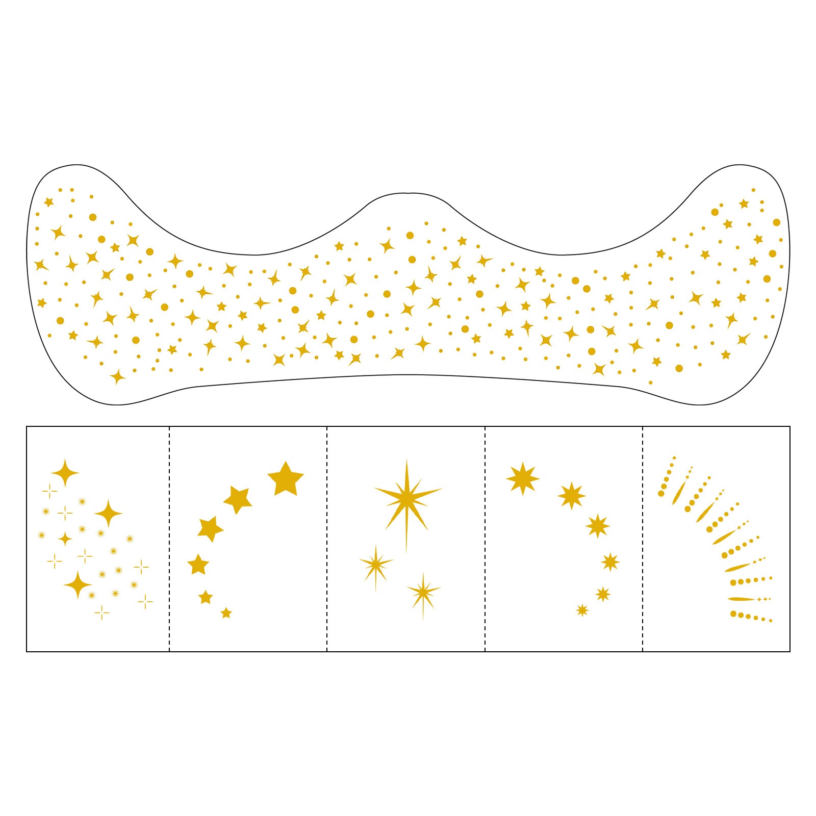 Celestial Face & Eye Makeup Sticker Set