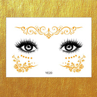 Gold Boho Face & Eye Makeup Stickers