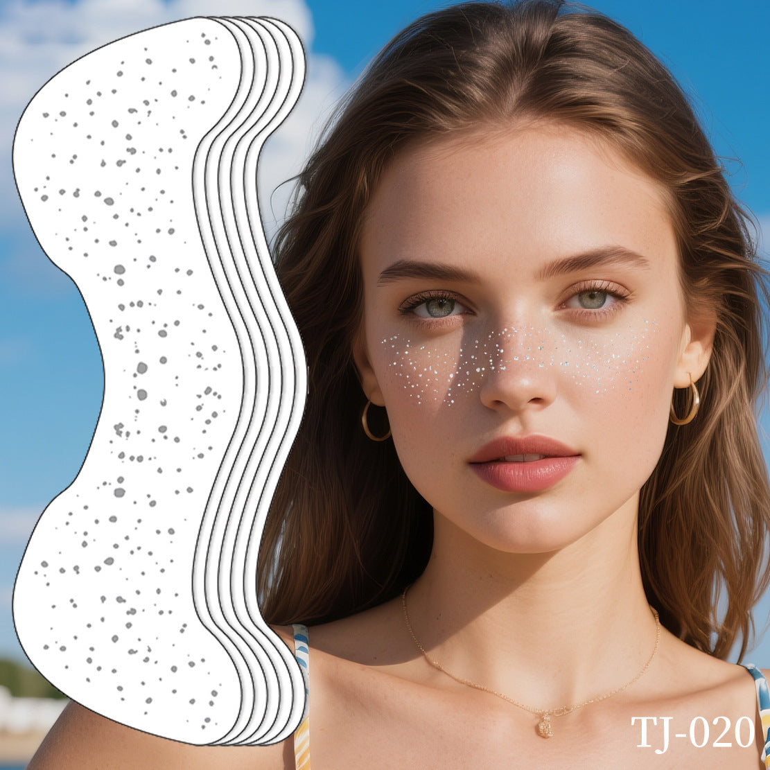 Starry Glitter Face & Eye Makeup Stickers
