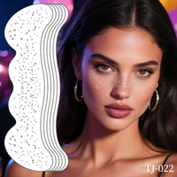 Starry Glitter Face & Eye Makeup Stickers