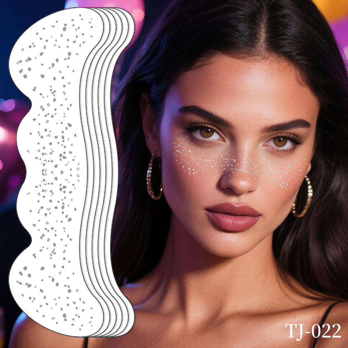 Starry Glitter Face & Eye Makeup Stickers