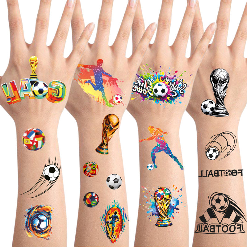 Soccer Fan Face & Body Tattoo Stickers