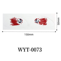 Football Fan Face & Body Tattoo Stickers