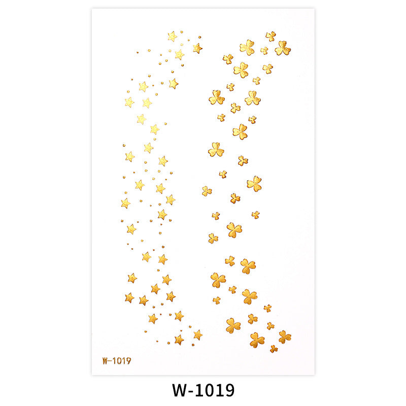 Metallic Star & Moon Face Makeup Stickers