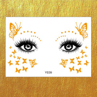 Gold Boho Face & Eye Makeup Stickers