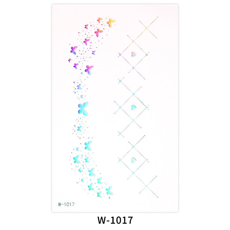 Metallic Star & Moon Face Makeup Stickers