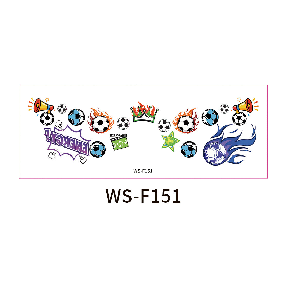 Soccer Fan Face Makeup Stickers