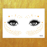 Gold Boho Face & Eye Makeup Stickers