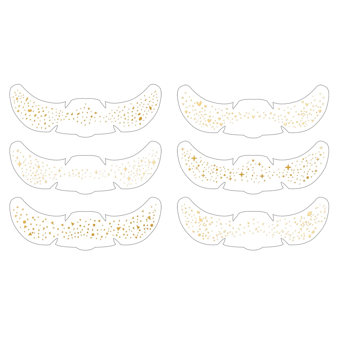 Gold Star Faux Freckle Face Makeup Stickers