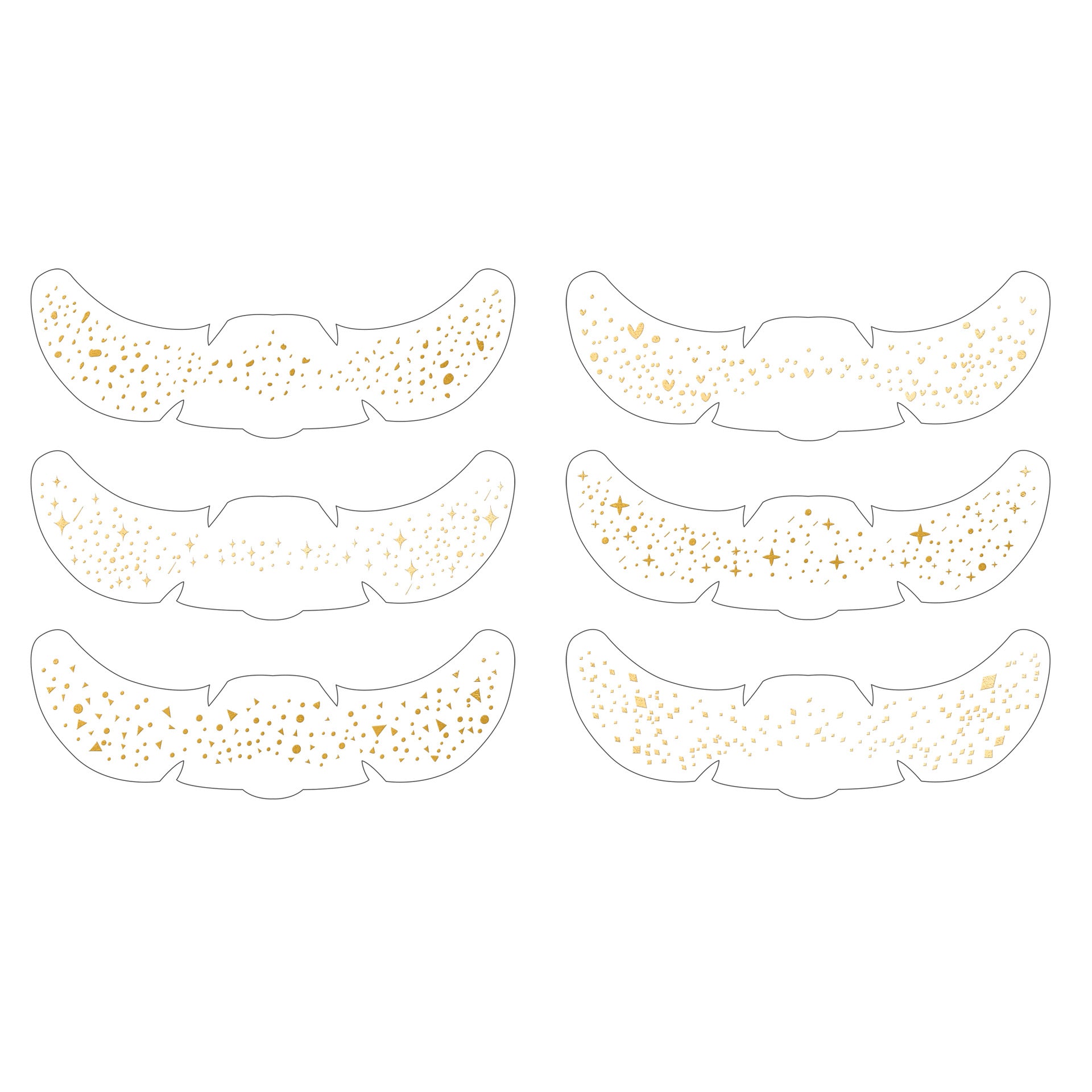 Gold Star Faux Freckle Face Makeup Stickers