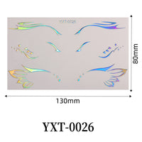 Gold Metallic Eyeliner Makeup Stickers