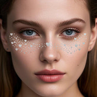 Silver Star Faux Freckle Face Makeup Stickers