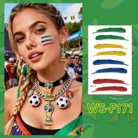 Soccer Fan Temporary Tattoo Stickers