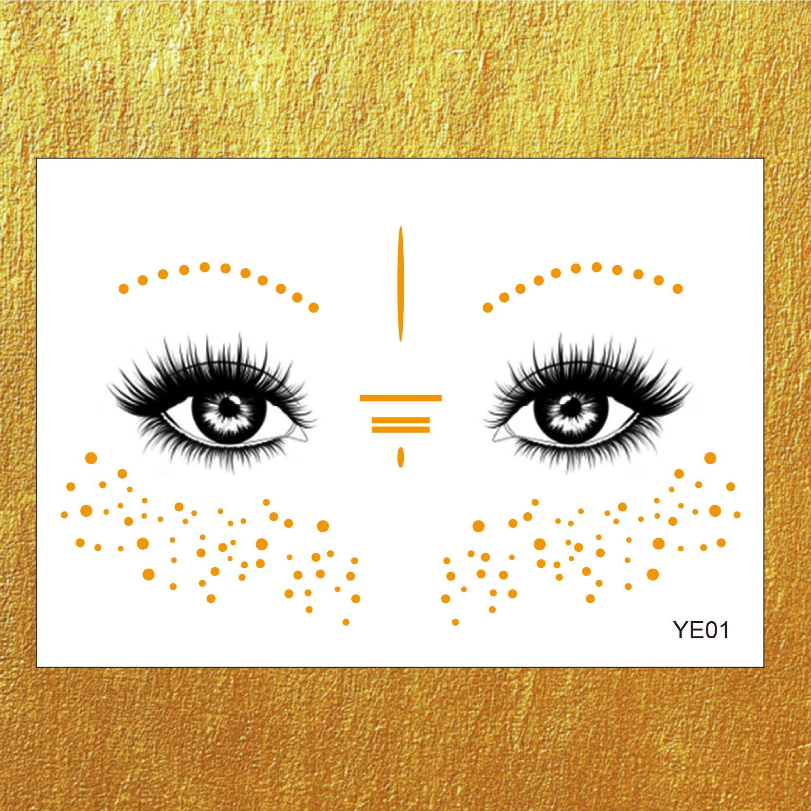 Gold Boho Face & Eye Makeup Stickers