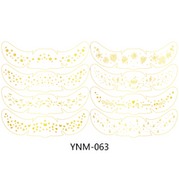Gold Star Face & Eye Makeup Stickers