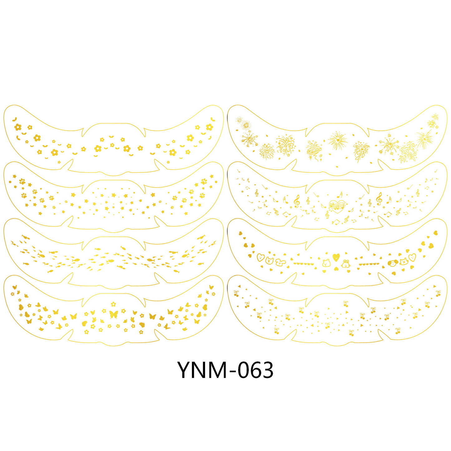 Gold Star Face & Eye Makeup Stickers