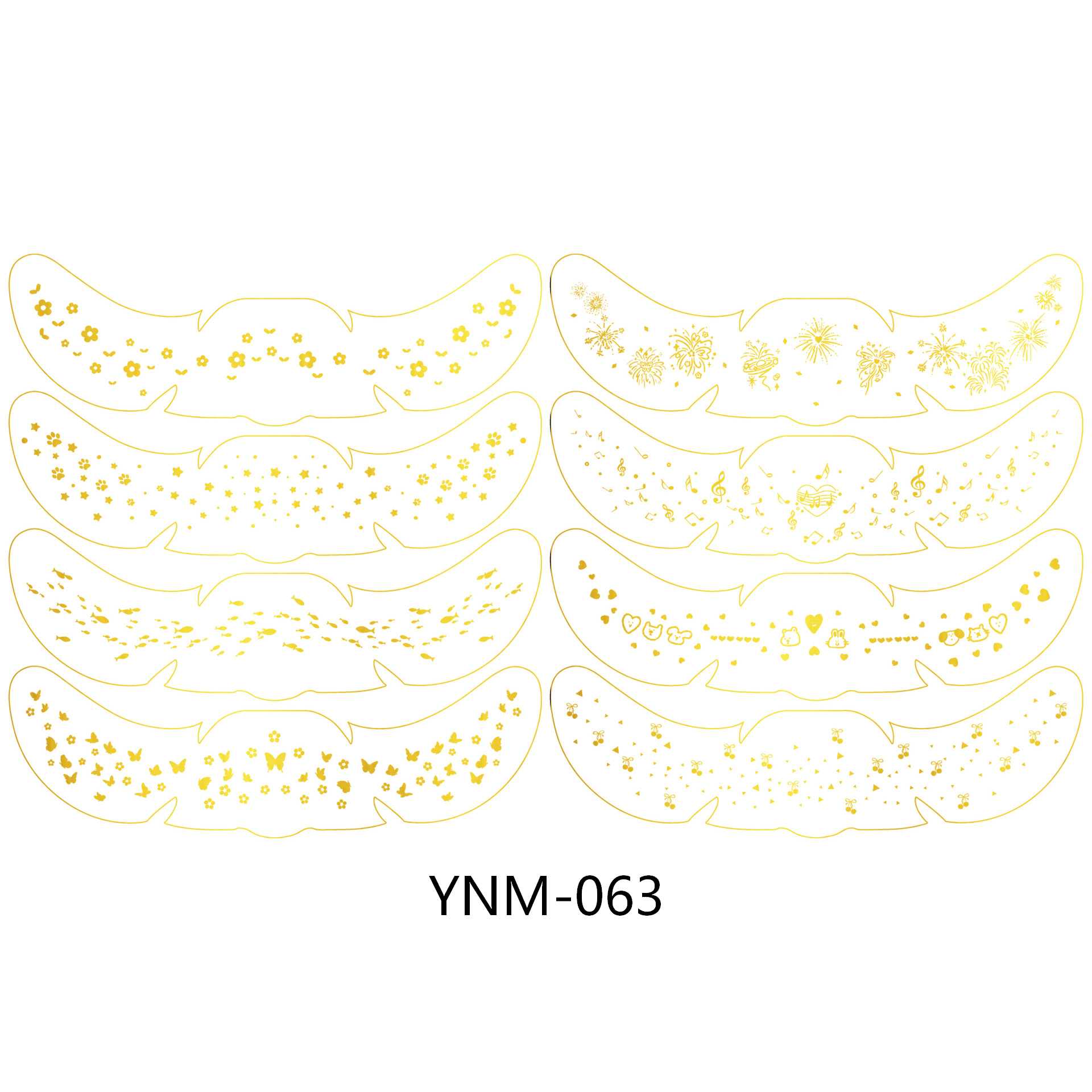 Gold Star Face & Eye Makeup Stickers