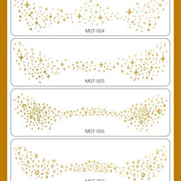 Gold Minimal Eye Makeup Stickers