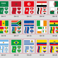 National Flag Face Makeup Stickers