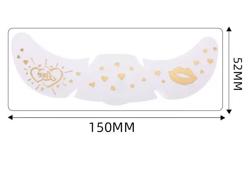 Gold Celestial Lip Face Makeup Stickers