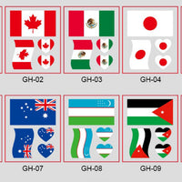 National Flag Face Makeup Stickers